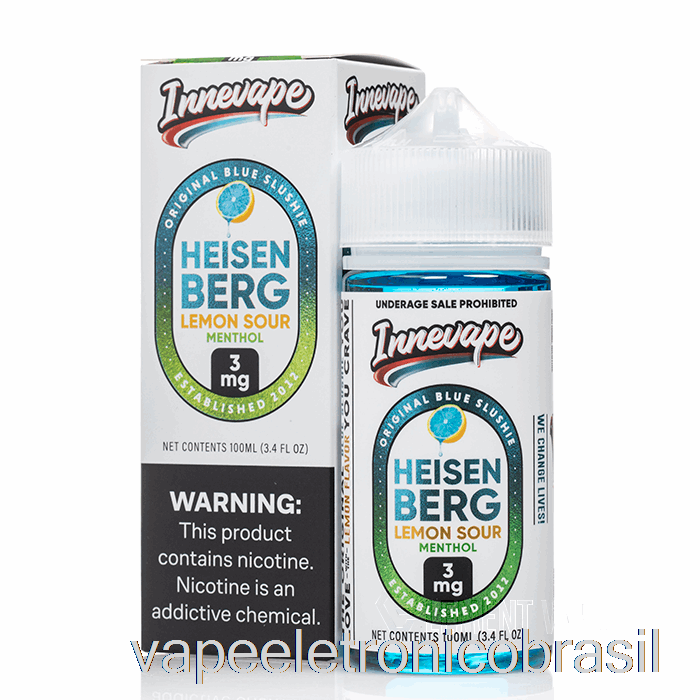 Vape Vaporesso Heisenberg Limão Azedo Mentol - Innevape - 100ml 6mg